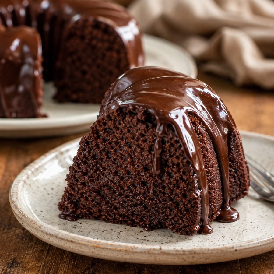 Einfacher Schokoladenkuchen aus dem Mixer